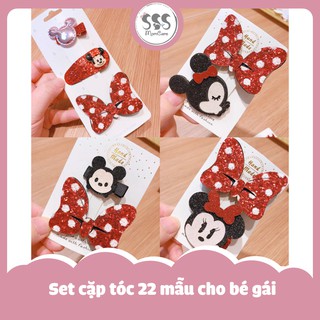 Set cặp tóc 22 mẫu cho bé gái - bảng 2 - mickey