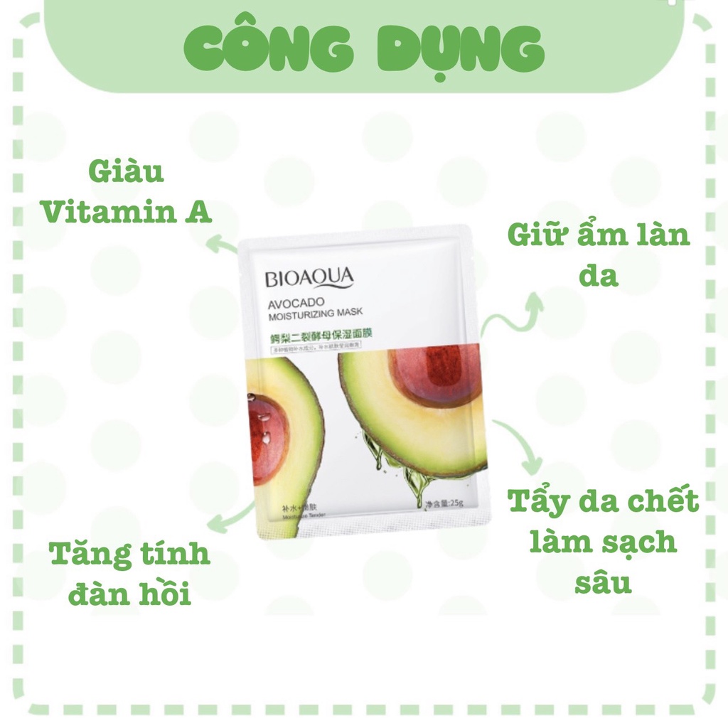 MẶT NẠ BƠ BIOAQUA DƯỠNG ẨM DƯỠNG TRẮNG GIÚP SE KHÍT LỖ CHÂN LÔNG CHO DA MỀM MỊN SamBeauty