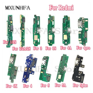 Mạch Cổng Sạc Micro USB Cho Điện Thoại Xiaomi Redmi 7 7A 8 8A 4 Pro 4A 4X 5 5A 5plus 1 1S 2 3 3S