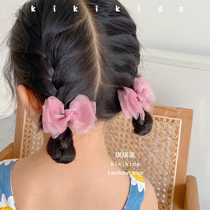 Set Kẹp Tóc Nơ Dễ Thương Dành Cho Bé Gái