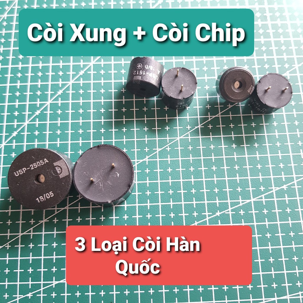 [Còi Hàn Quốc] Còi Xung 12V 12x16MM USP-1612A🍀Còi Tần Số 12V O.t.o Bản Mạch Cao Cấp