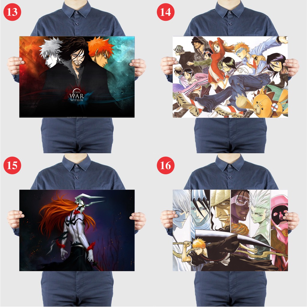 Tấm Poster Anime Bleach - Sứ Giả Thần Chết - Áp Phích Decal A3 Dán Tường - Dán Kính - By AnimeX