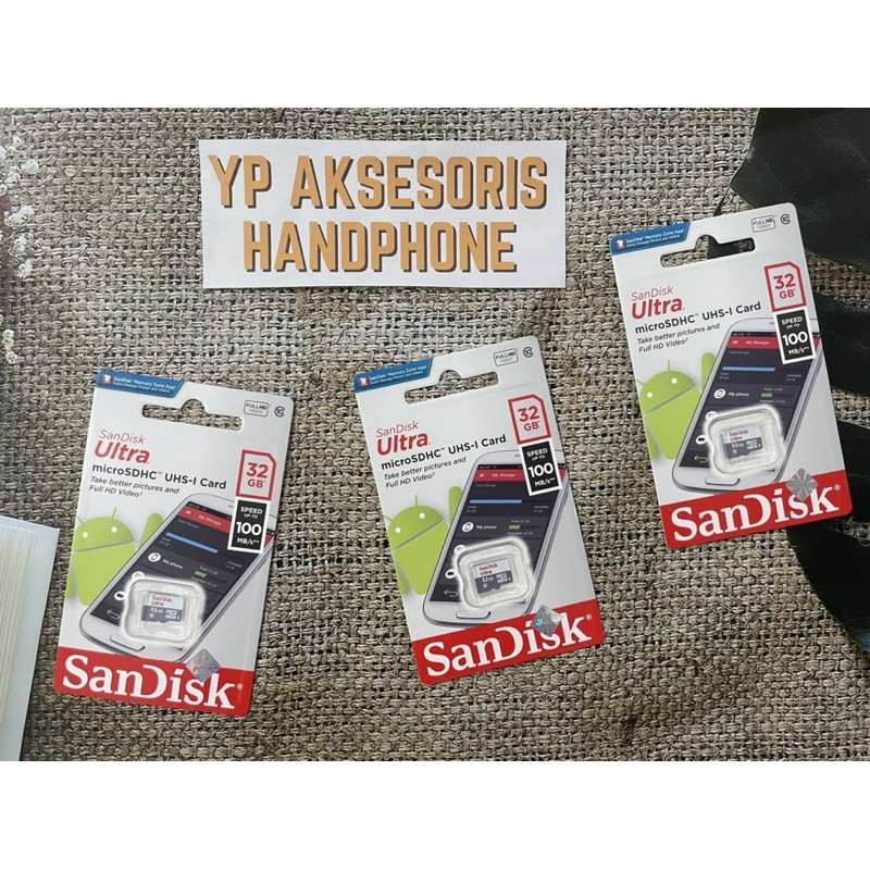 Thẻ Nhớ Sandisk 32gb Hp 64gb Ultra Micro Sd 32gb 100mbps Microsd No Adapter Mmc