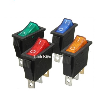 Cồng tắc nguồn lioa kcd3 15a, có đèn báo báo nguồn