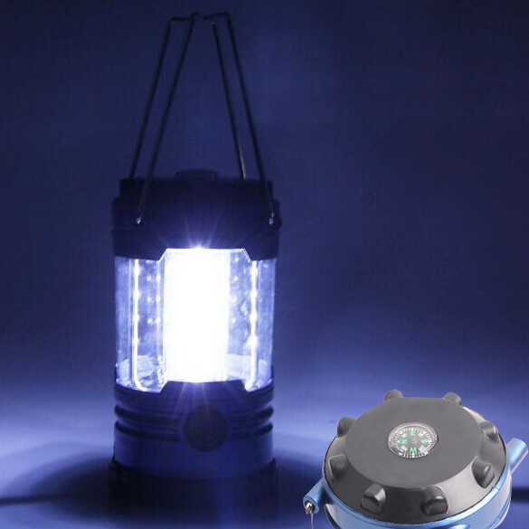 Đèn LED chiếu sáng lều kèm la bàn