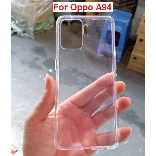 Ốp Oppo A94 4G dẻo trong suốt (Loại đẹp)