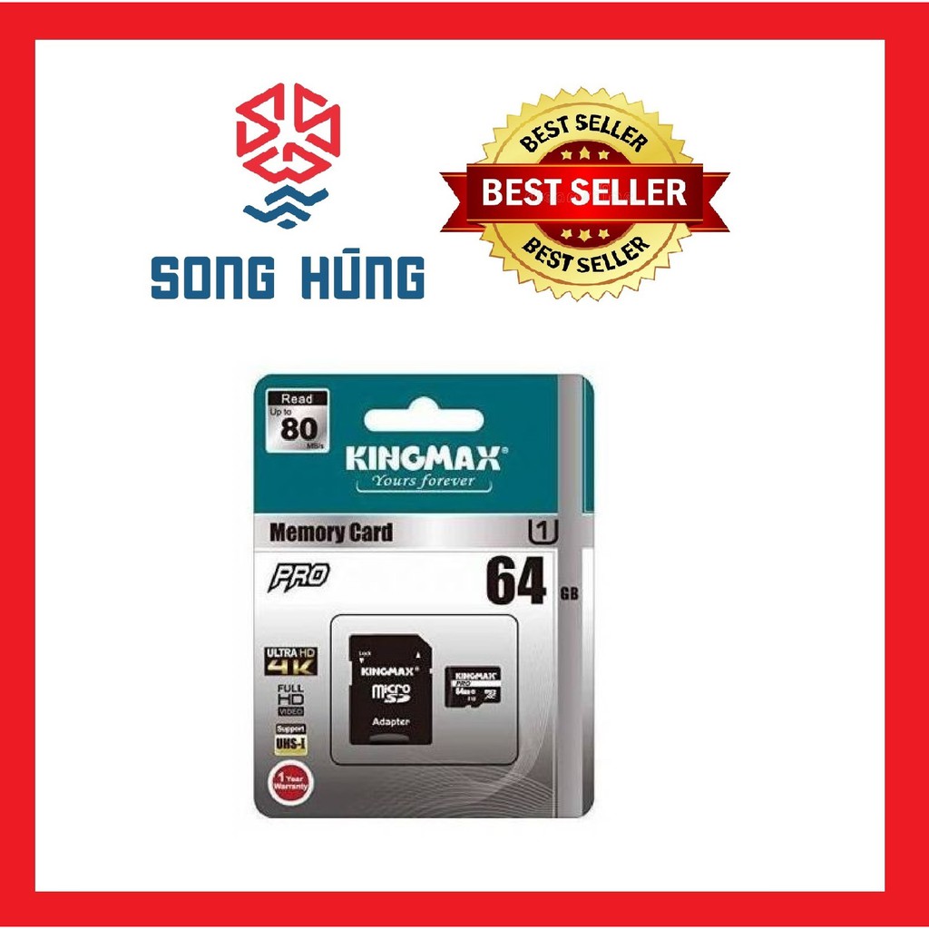 Thẻ nhớ Kingmax 32GB/ 64GB Micro SD Class 10