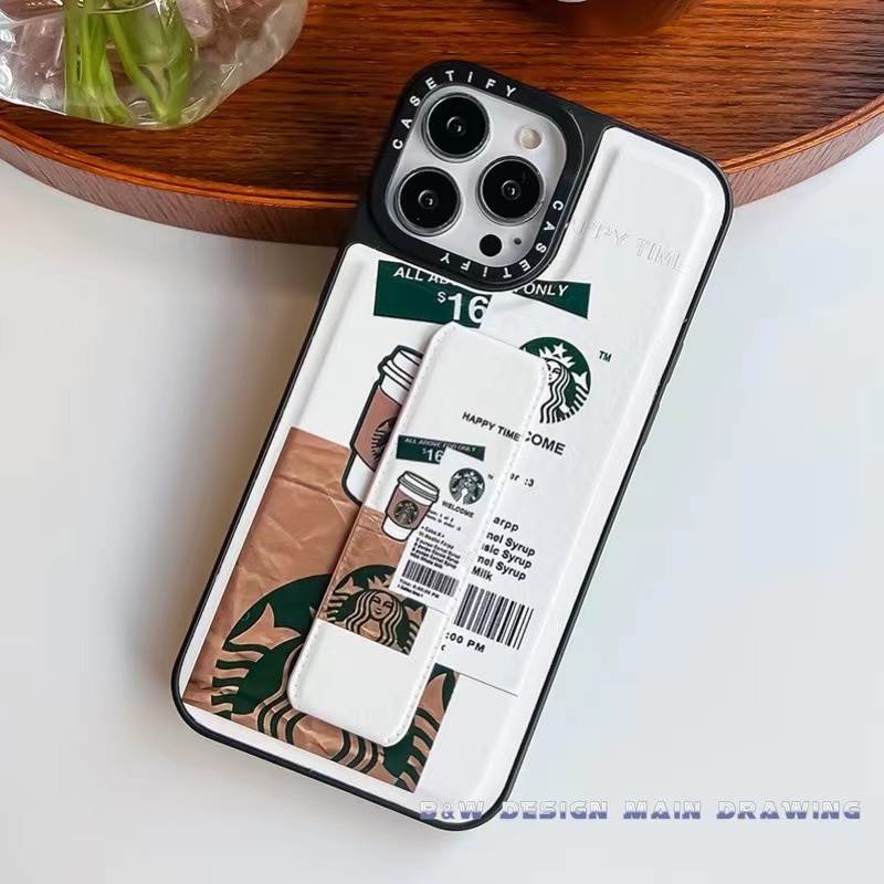 Ốp Điện Thoại Da + Silicon Họa Tiết Nhãn Đơn Giản Kèm Dây Đeo Cho iPhone 14 13 12 11 Pro MAX 14Pro 14Max IX XS MAX XR