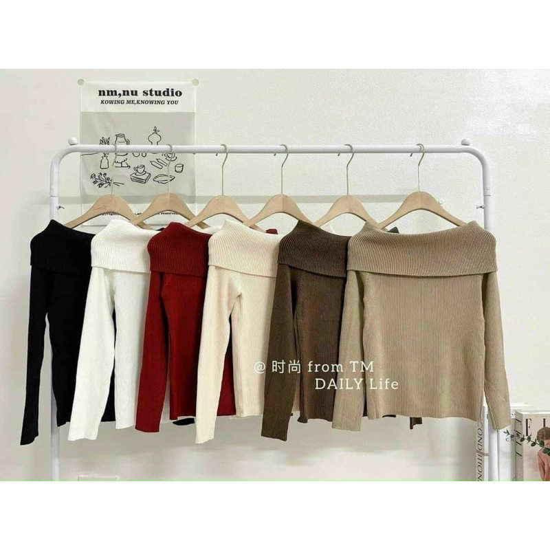 N.T BIGSIZE áo len bẹt vai