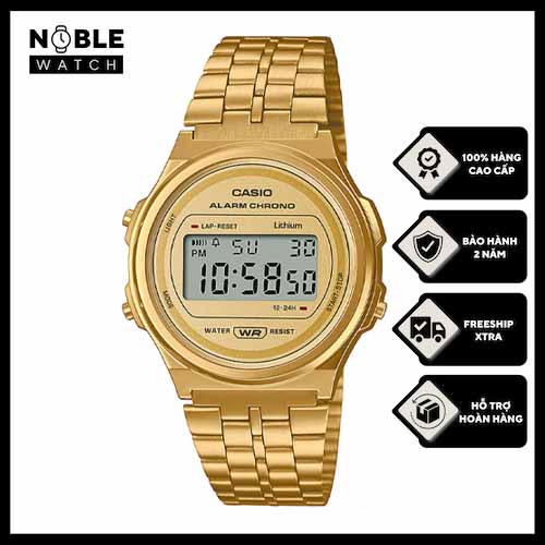 Đồng Hồ Nam Casio Nhật Dây Kim Loại Mặt Tròn- Noble Watch