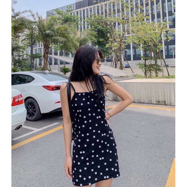 Đầm nữ kèm áo voan ⚡FREESHIP⚡ set đầm dáng ôm hoa cúc kèm áo khoác ngoài siêu xinh cho bạn nữ tự tin