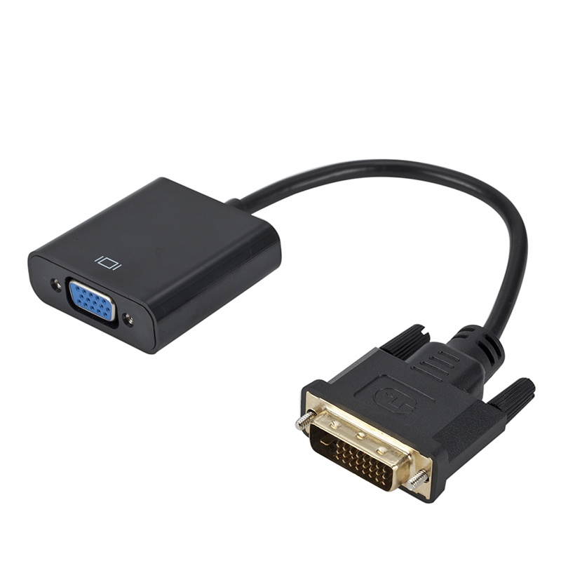 [adorebubble 0610] 1080p DVI-D 24+1 Pin Male to VGA 15Pin Female Active Cable Adapter Converter