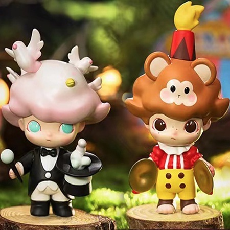 ★Hgtoys★Mô Hình Búp Bê Popmart DIMOO Circus Series Mystery Dùng Trang Trí