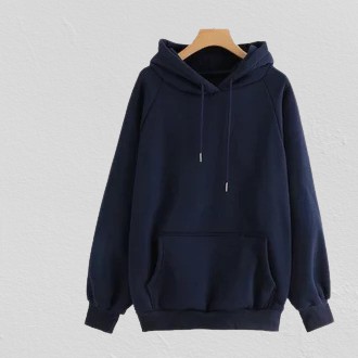 (Thanh Toán Khi Nhận Hàng) Áo Hoodie Dày Màu Xanh Dương Trơn Dongker
