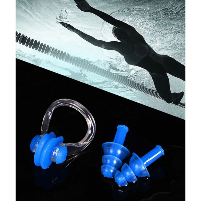 Nút bịt tai kẹp mũi khi bơi lội,lặn bảo vệ tai mũi