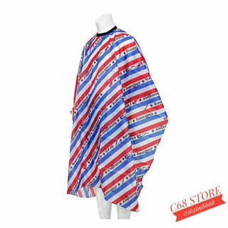 Khăn cắt tóc BARBERSHOP New 3 sọc chéo