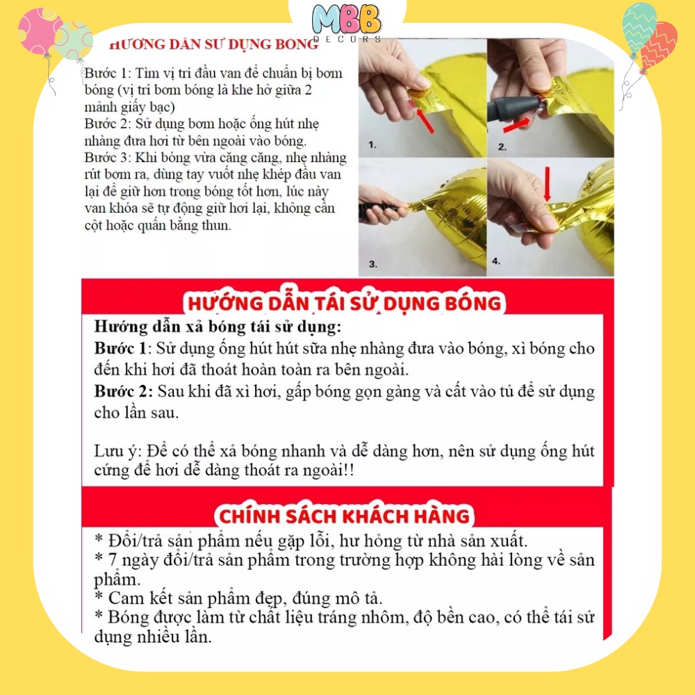 [TPHCM - TẶNG ỐNG THỔI] Bong Bóng Ngôi Sao Trái Tim Size To 45cm Nhiều Màu, Trang Trí Sinh Nhật, Đám Cưới, Valentine