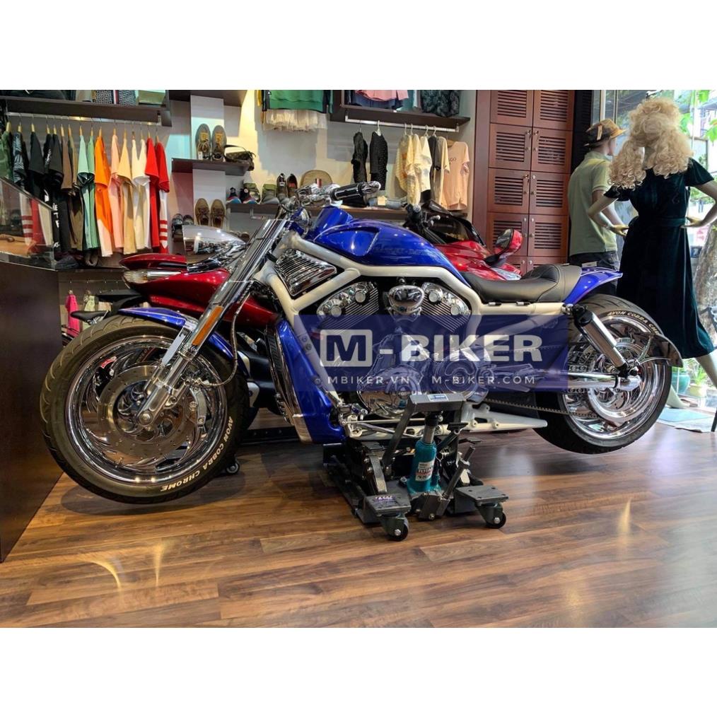 Ben nâng xe moto thủy lực di chuyển cho xe Harley davidson, Triumph, Cruiser, classic, Mbiker MB184 - Hàng Chính Hãng