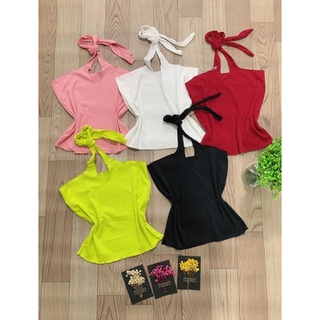 Áo gân yếm cột dây