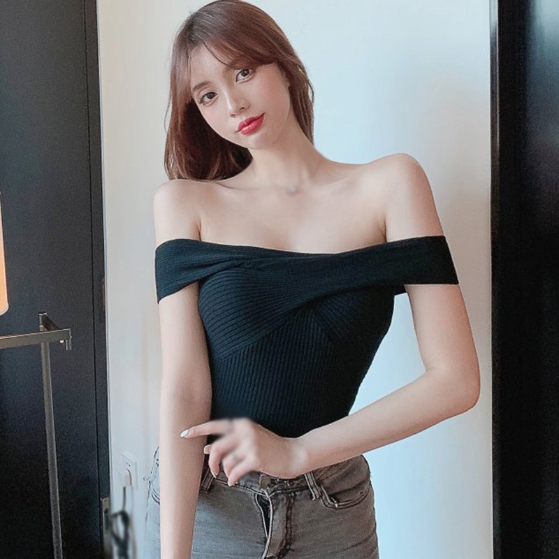Áo sát nách dệt kim thiết kế gợi cảm thời trang cho nữ