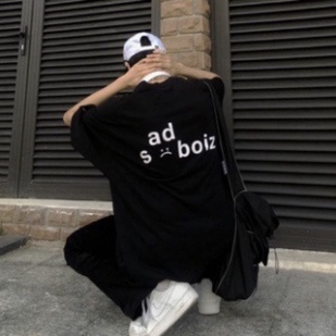 [Ảnh+Video thật] Áo thun tay lỡ SADBOIZ phông Unisex nam nữ Cotton oversize form rộng SIGNATURE | BigBuy360 - bigbuy360.vn