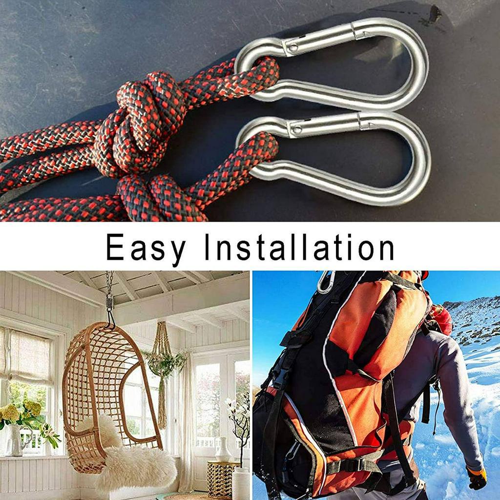 Set 4 Kẹp Móc Bằng Thép Không Gỉ 304 Chất Lượng Cao