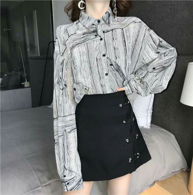 Chân váy ghim băng unisex (ảnh thật) | BigBuy360 - bigbuy360.vn