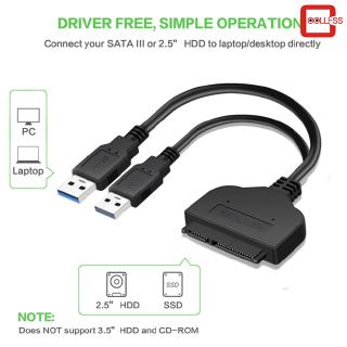 Cáp Chuyển Đổi Usb 3.0 Sang Sata 7 + 15 Pin Cho Hdd Ssd 20 / 25cm
