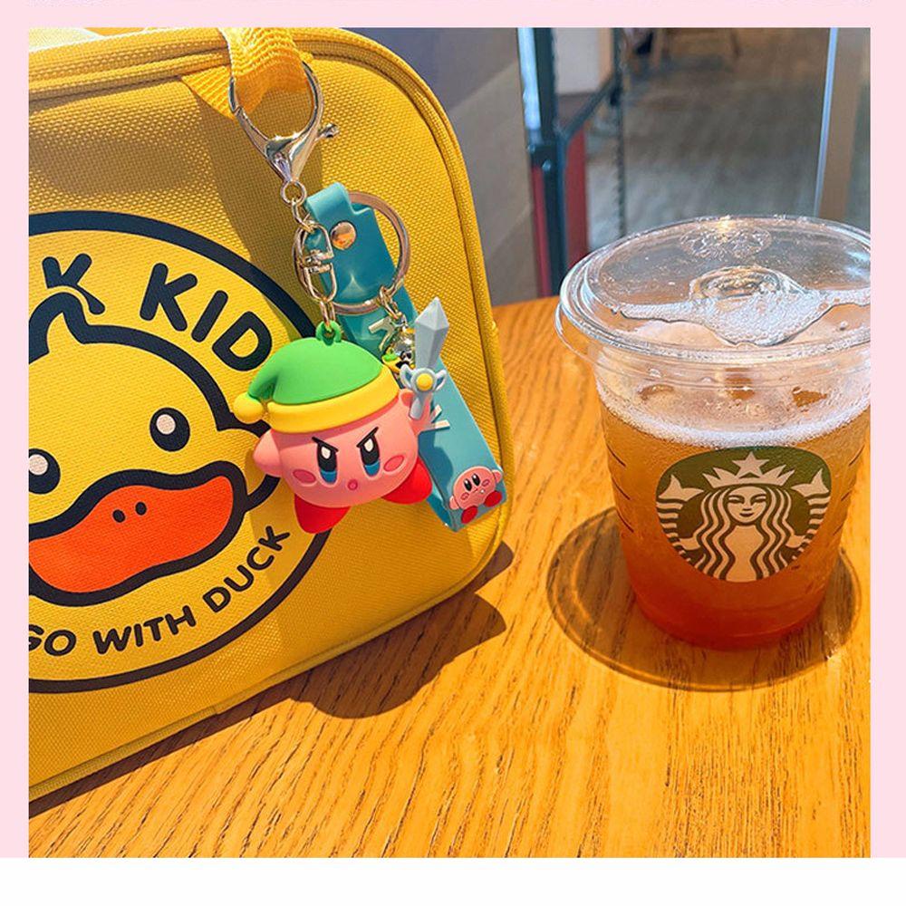 Móc Khóa Hình Ngôi Sao Kirby Màu Hồng Dễ Thương
