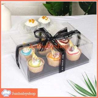 Hộp mica cupcake 4-6 bánh (không kèm ruy băng) Hàng loại 1