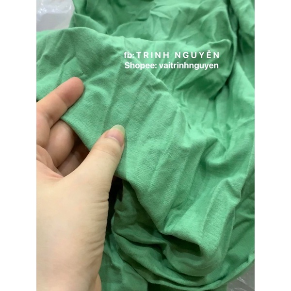Vải Cotton Xanh Lá Hàng Xuất Dư