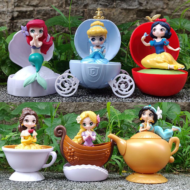 Mô Hình Dạng Trứng Nhân Vật Disney Lọ Lem, Bạch Tuyết, Tiên Cá 3 Mẫu Trong Trứng Cực CUTE Cực Sắc Nét Trang Trí Tr
