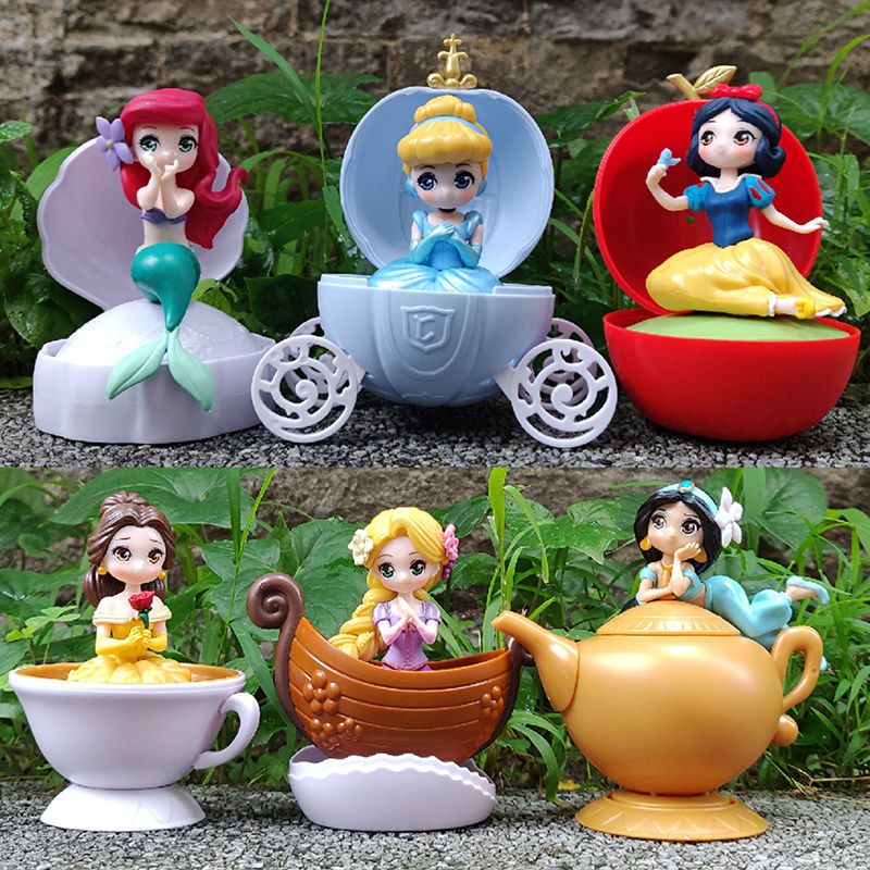 [Sẵn]Mô Hình Dạng Trứng Nhân Vật Disney Lọ Lem, Bạch Tuyết, Tiên Cá 3 Mẫu Trong Trứng Cực CUTE Cực Sắc Nét Trang Trí Tr