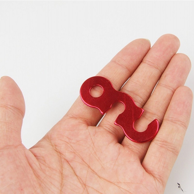 Khóa Cố Định Dây Lều Ba Lỗ Chữ S Bằng Hợp Kim Nhôm Chất Lượng Cao