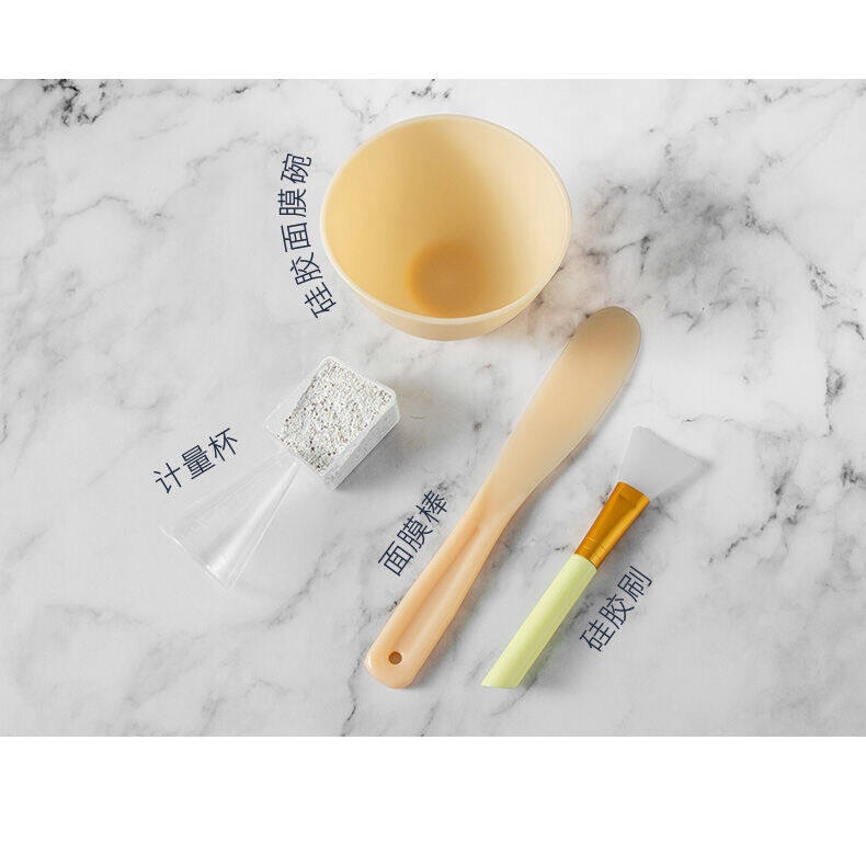 Bộ Bát Và Cọ Silicone Trộn Mặt Nạ Điều Chỉnh Được