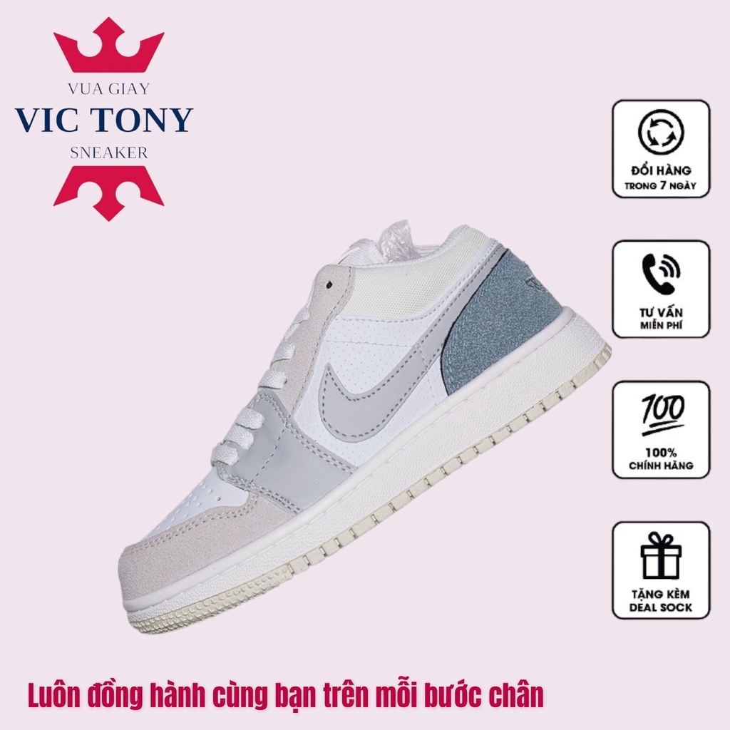 [BẢN TRUNG] Giày 𝐉𝐨𝐫𝐝𝐚𝐧 1 cổ thấp màu xám xanh nam nữ, Giày 𝐉𝐨𝐫𝐝𝐚𝐧 Paris low màu xám nhẹ dễ tối đồ bản đẹp | BigBuy360 - bigbuy360.vn