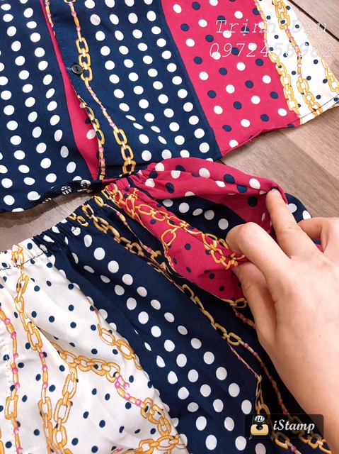 FREESHIP 50K Bộ pijama LỤA HÀN ÁO CỘC QUẦN CỘC màu siêu hot