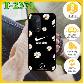 Ốp lưng nhám chống sốc dành cho Oppo A74 5G  in hình hoa cúc họa mi