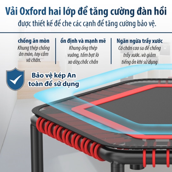 CHAIR19 - Đệm nhún lò xo cao cấp Thái Lan Trampoline 50inch Màu giao ngẫu nhiên