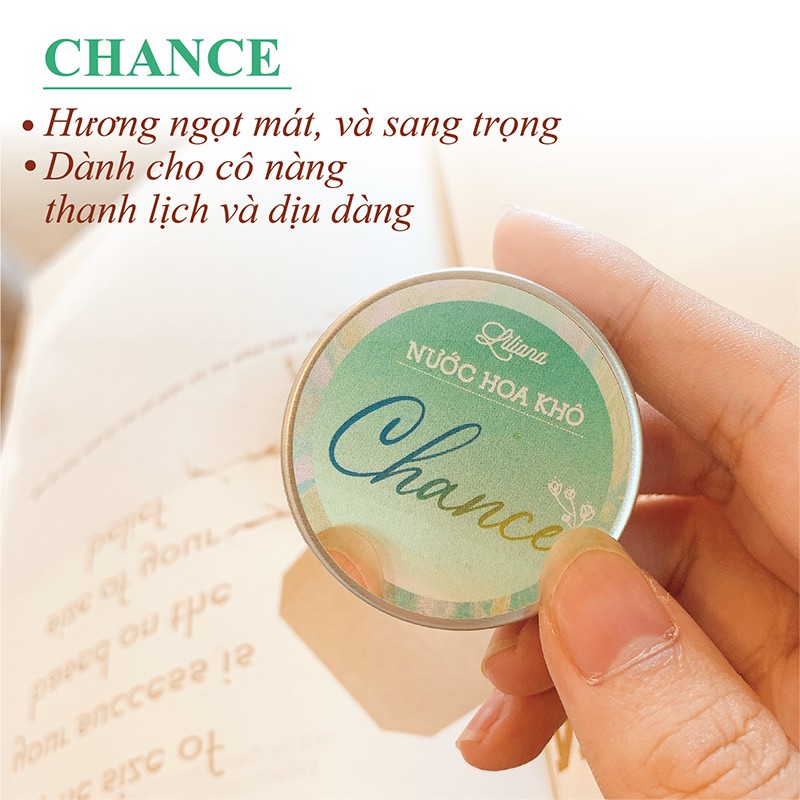 Nước hoa khô (Combo 2 hũ Nước hoa khô dạng sáp) - Nước hoa sáp thơm theo tính cách nàng (very + chance)