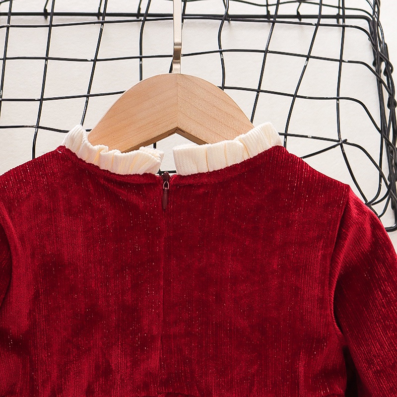 Đầm Công Chúa Đính Nơ Thoải Mái Thời Trang Mùa Thu Mới Cho Bé Gái 0-3 Tuổi