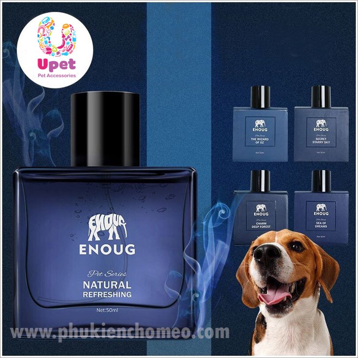 Nước Hoa Cao Cấp ENOUG 50ml hương rừng quyến rũ, tự nhiên giữ mùi, lưu hương thơm, an toàn dành cho chó mèo