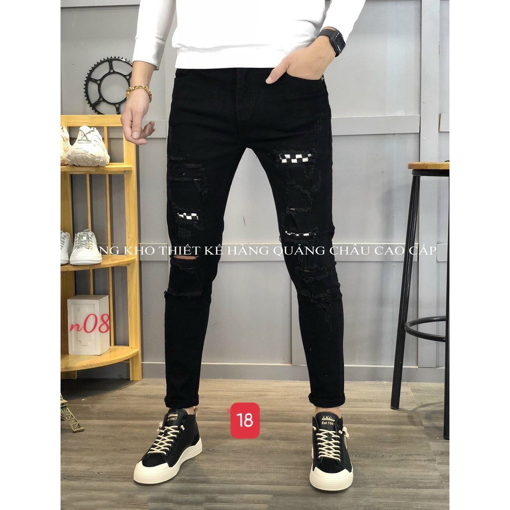 8 MẪU quần jeans nam THÊU cao cấp HÀN QUỐC thời trang đẹp nhất 2021 bao đẹp y hình hàng chất lượng VNXK.