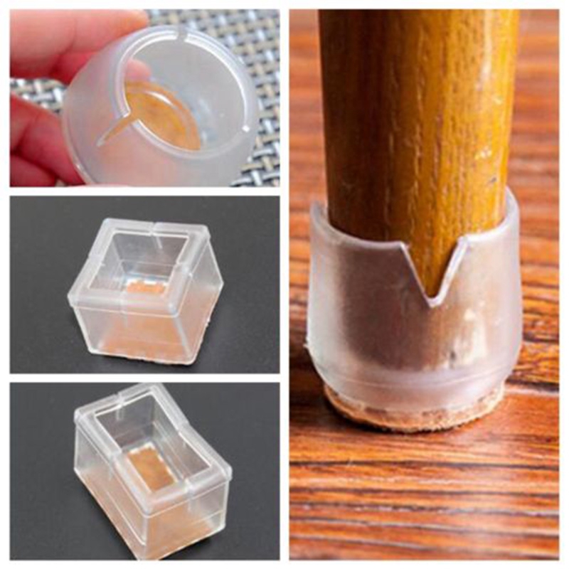 Set 16 Nút Bọc Chân Bàn/Ghế Bằng Silicone Chống Trầy Sàn Nhà