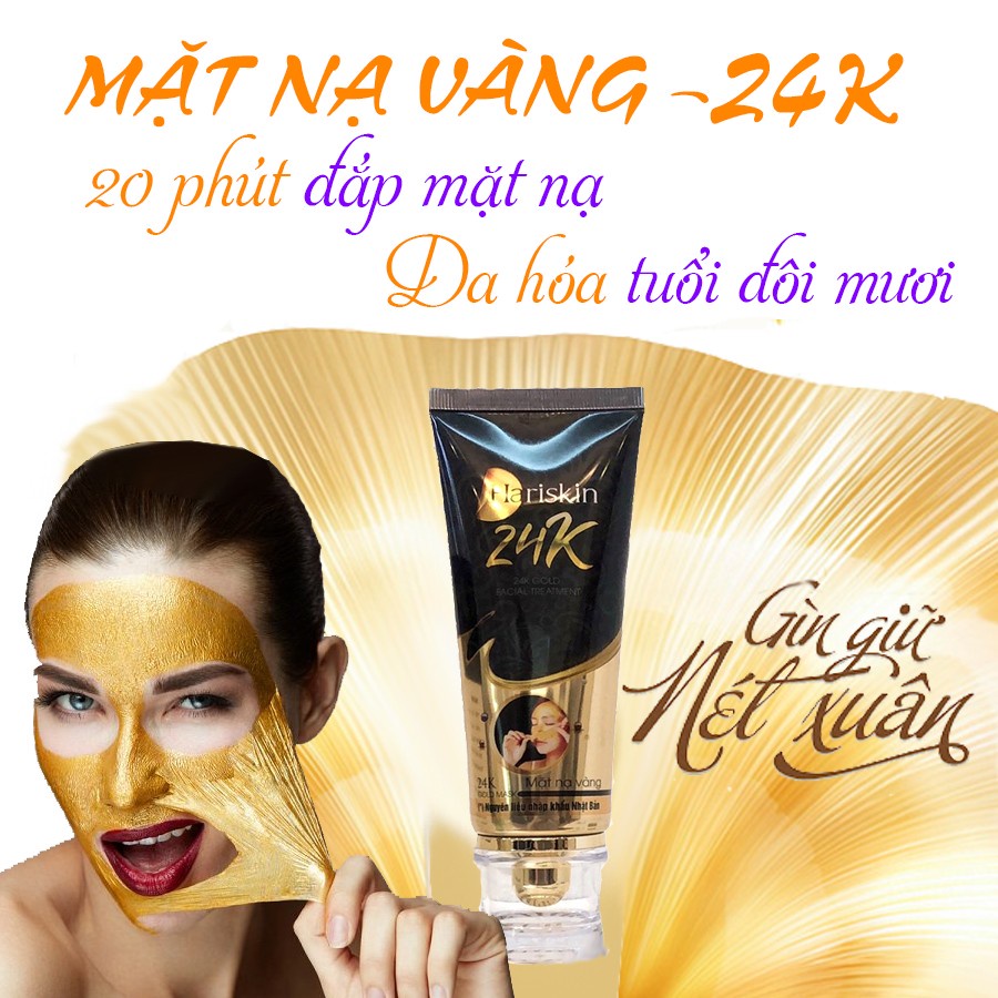 Mặt nạ vàng Hariskin 24K GOLD MASK Vạn Tam Chính Hãng