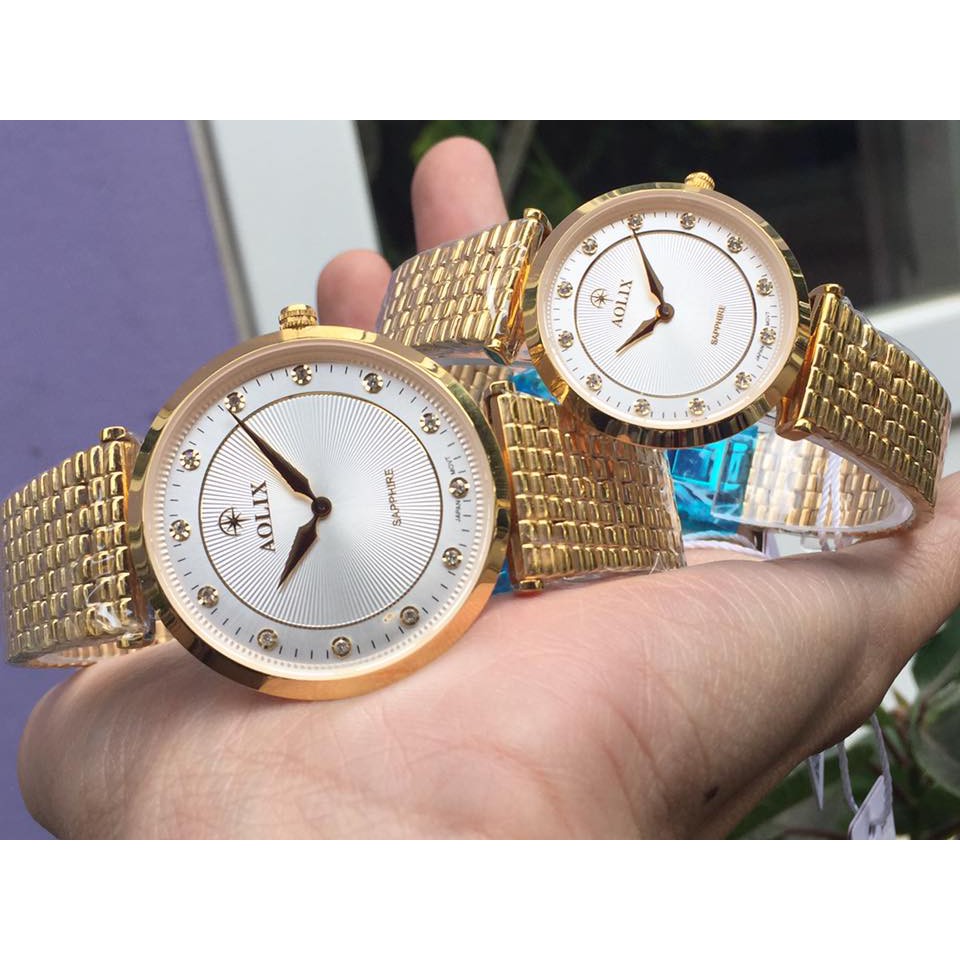 Đồng hồ cặp đôi chính hãng aolix al 9152