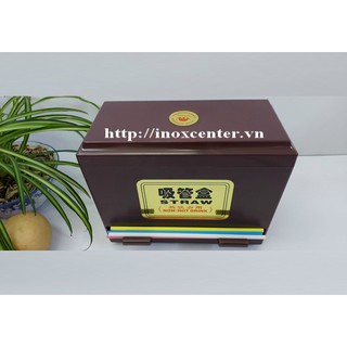 Hộp đựng ống hút trà sữa, đồ uống, trà chanh -Hộp đựng dụng cụ pha chế
