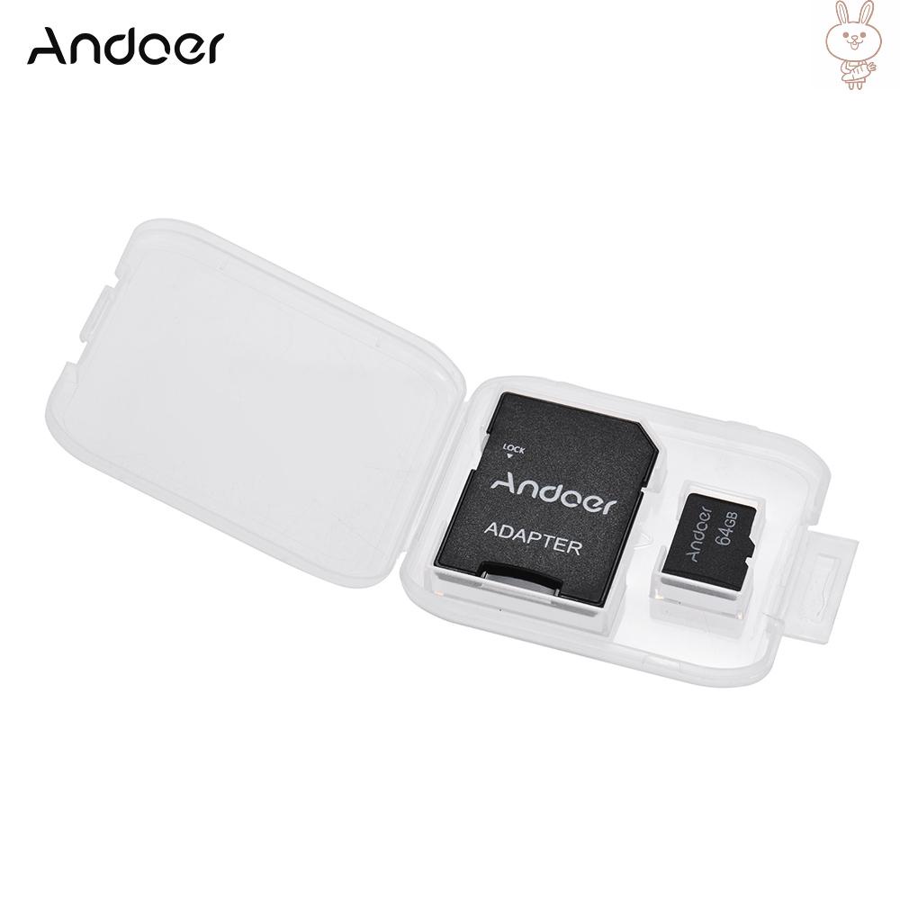 Thẻ Nhớ Tf Andoer 64gb Class 10 + Bộ Chuyển Đổi Thẻ Tf Cho Camera / Điện Thoại / Máy Tính
