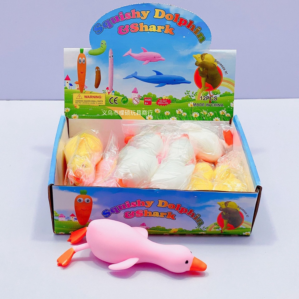 GUDETAMA SQUIShY Con VỊT CÁT Kéo Dài Nhiều Màu Mềm Mịn cực đáng yêu mochi slime bóp bóp kéo kéo cực đã