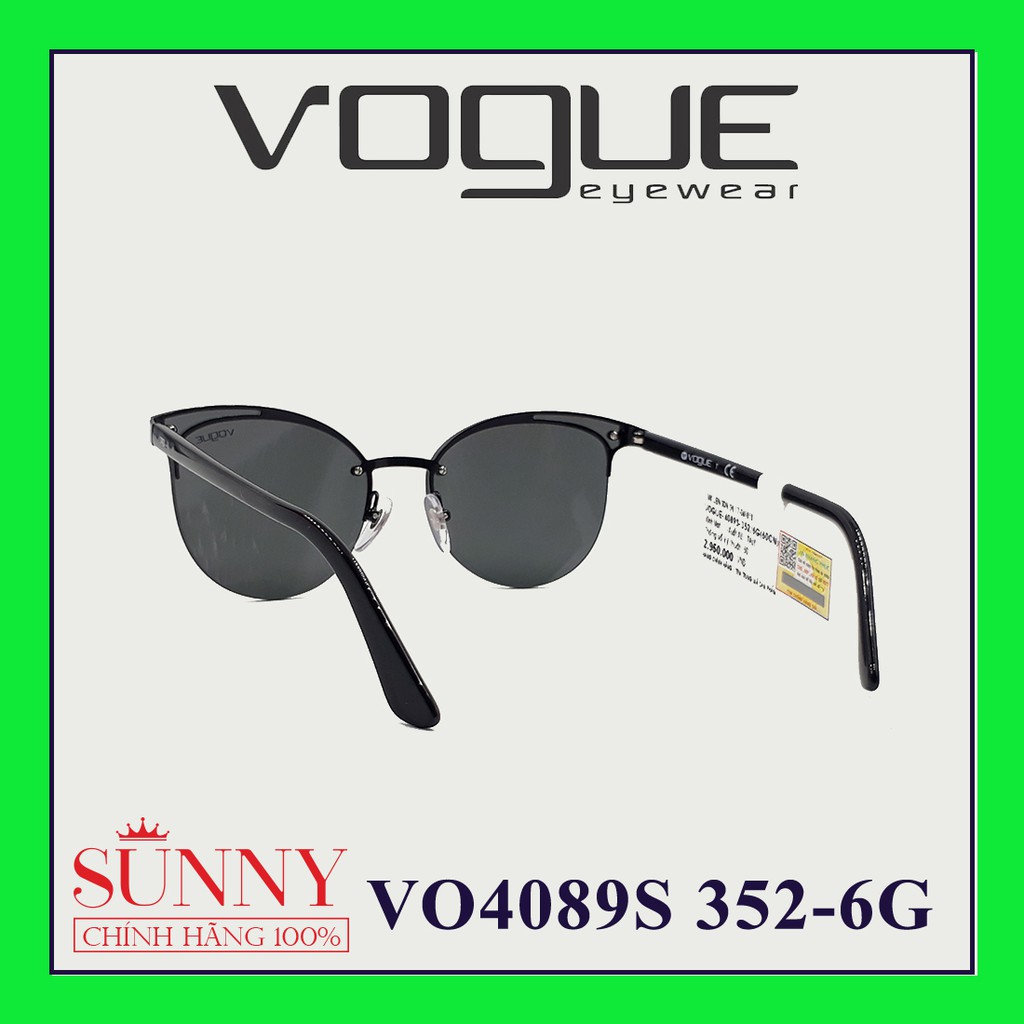 Kính mát thời trang Vogue VO4089S chính hãng, thiết kế dễ đeo bảo vệ mắt